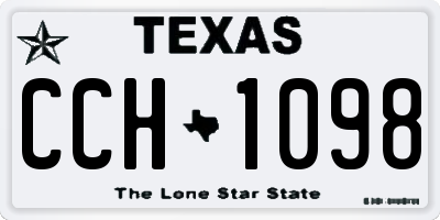 TX license plate CCH1098