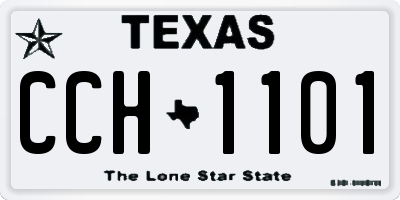 TX license plate CCH1101