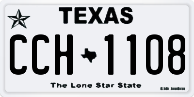 TX license plate CCH1108