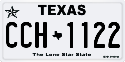TX license plate CCH1122
