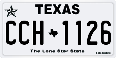 TX license plate CCH1126