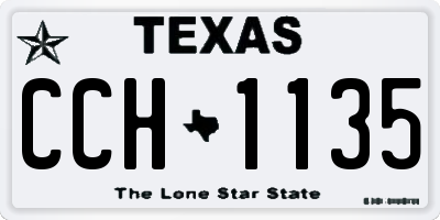 TX license plate CCH1135