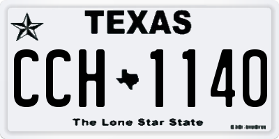TX license plate CCH1140