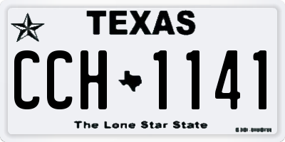 TX license plate CCH1141