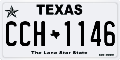 TX license plate CCH1146