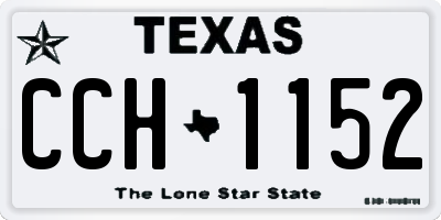 TX license plate CCH1152
