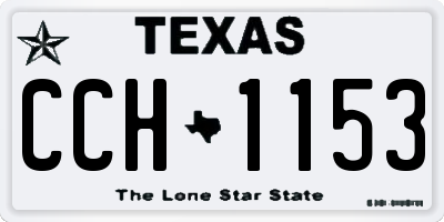 TX license plate CCH1153