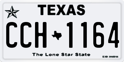 TX license plate CCH1164
