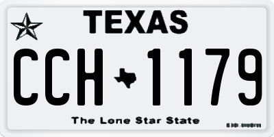 TX license plate CCH1179