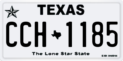 TX license plate CCH1185