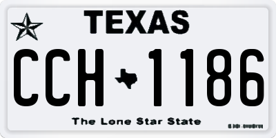 TX license plate CCH1186