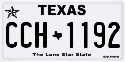 TX license plate CCH1192