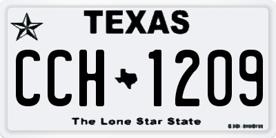 TX license plate CCH1209