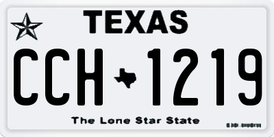 TX license plate CCH1219