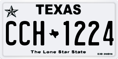 TX license plate CCH1224
