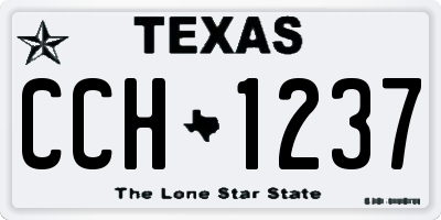 TX license plate CCH1237