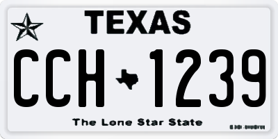 TX license plate CCH1239