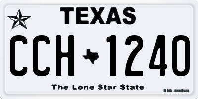 TX license plate CCH1240