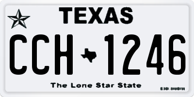 TX license plate CCH1246