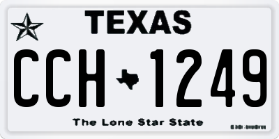 TX license plate CCH1249