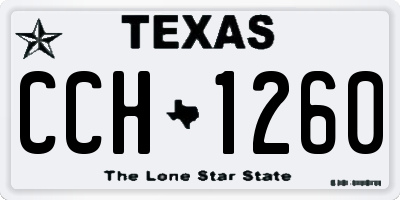 TX license plate CCH1260