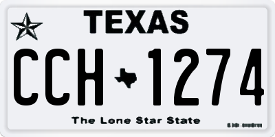 TX license plate CCH1274
