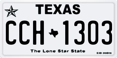 TX license plate CCH1303