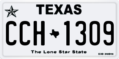 TX license plate CCH1309