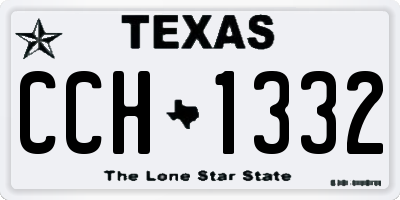 TX license plate CCH1332