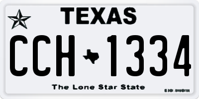 TX license plate CCH1334
