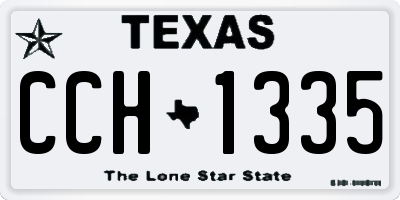 TX license plate CCH1335