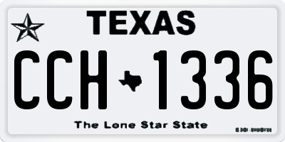 TX license plate CCH1336