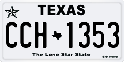 TX license plate CCH1353