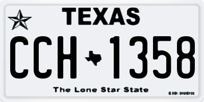 TX license plate CCH1358