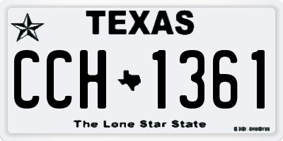 TX license plate CCH1361