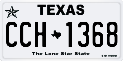 TX license plate CCH1368