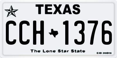 TX license plate CCH1376