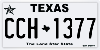 TX license plate CCH1377