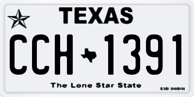 TX license plate CCH1391