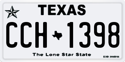 TX license plate CCH1398
