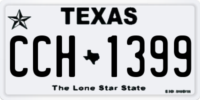 TX license plate CCH1399