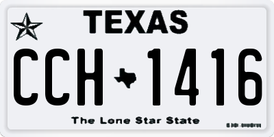 TX license plate CCH1416
