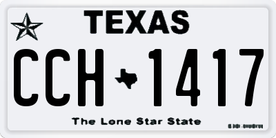 TX license plate CCH1417