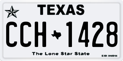 TX license plate CCH1428