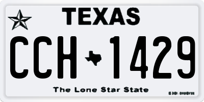 TX license plate CCH1429