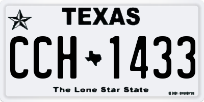 TX license plate CCH1433