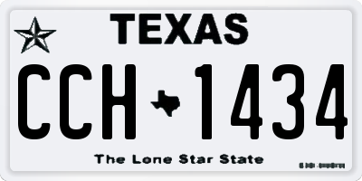 TX license plate CCH1434