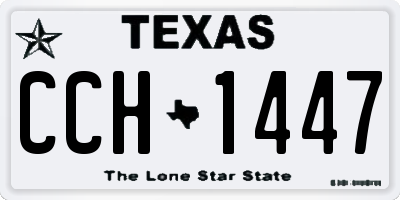 TX license plate CCH1447