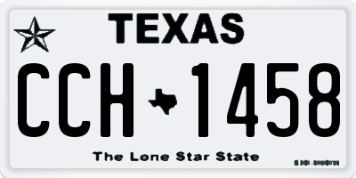 TX license plate CCH1458