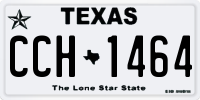TX license plate CCH1464